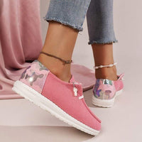 Women's Color-Block Flat Lace-Up Slip-On Loafers 41128402C
