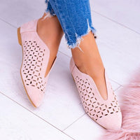 Women's Fashion Pointed Toe Hollow Low Heels 89071573C