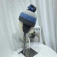 Fashionable Velvet Handhook Ear Protection Knitted Hat 87208163S