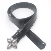 Women's Fashion Love Cross Flower Retro Button Belt 03072505S