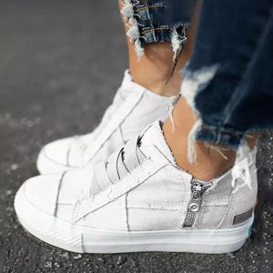 Women's Casual Elastic Band Canvas Shoes 86741519S