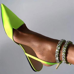 Women's Peep Toe Slingback Sandals with Back Cutout 96163794C