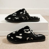 Women's Casual Flat Leopard Print Warm Slippers 27085444S