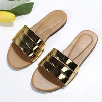 Women's Retro Fashion Beach Flat Flop Sandals 71587270S