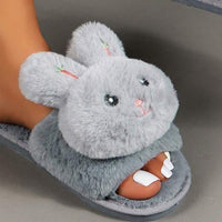 Women's Rabbit Plush Slippers 84072972C