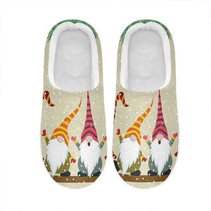 Women's Casual Santa Claus Flat Cotton Slippers 18553030S