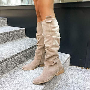 Women'S Side Zip Low Heel Fashion Boots 41312715C