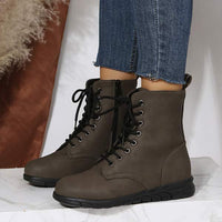 Women'S Round Toe Front Lace-Up Martin Boots 67556947C