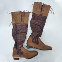 Women's Vintage Chunky Heel High Shaft Boots 04323640C