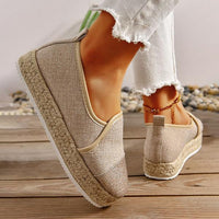 Women's Platform Espadrille Loafers with Rope Detail 99613253C