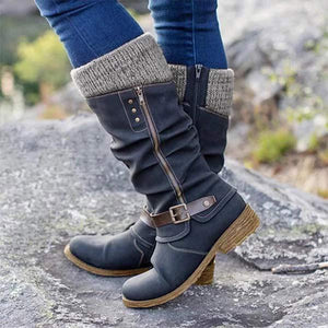 Women'S Round Toe Vintage Boots 40295624C