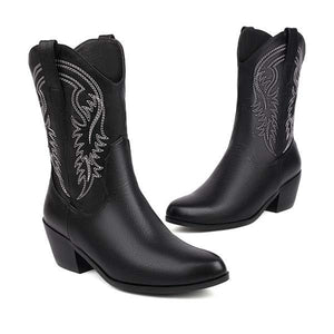 Women's Embroidered Western Cowboy Boots 51585051C