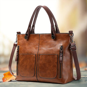 Women's Fashionable Retro Large Capacity Shoulder Bag 12075802S