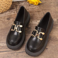 Women's Loafers with Metal Buckle 88500399C