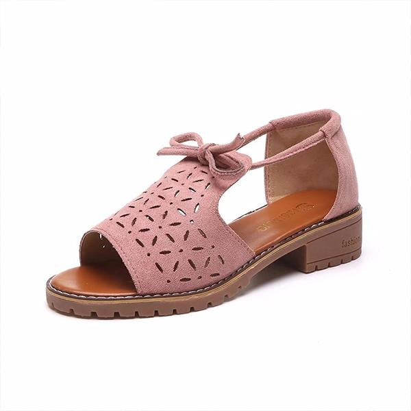 Women's Casual Hollow Roman Strap Sandals 77956350S
