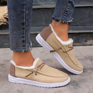 Women's Plush-Lined Thickened Insulated Cotton Shoes 27502642C