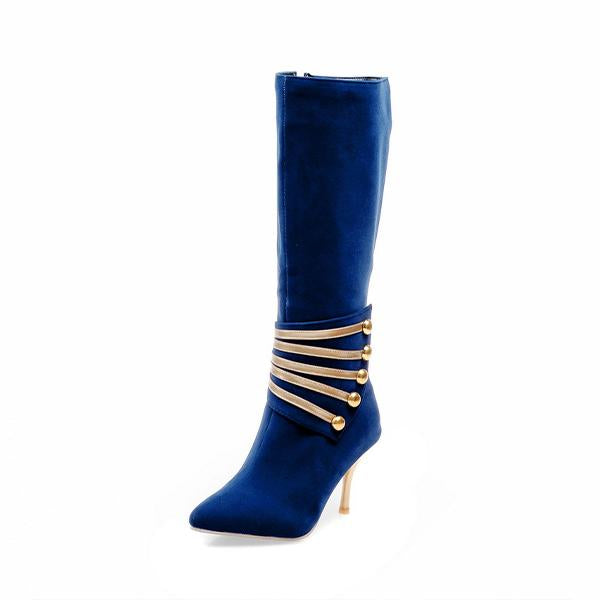 Women’s Stylish Elegant Pointed Toe Stiletto Boots 81630266S