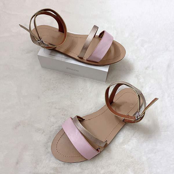 Women's Flat Bottom Color Block Sandals 48488613C