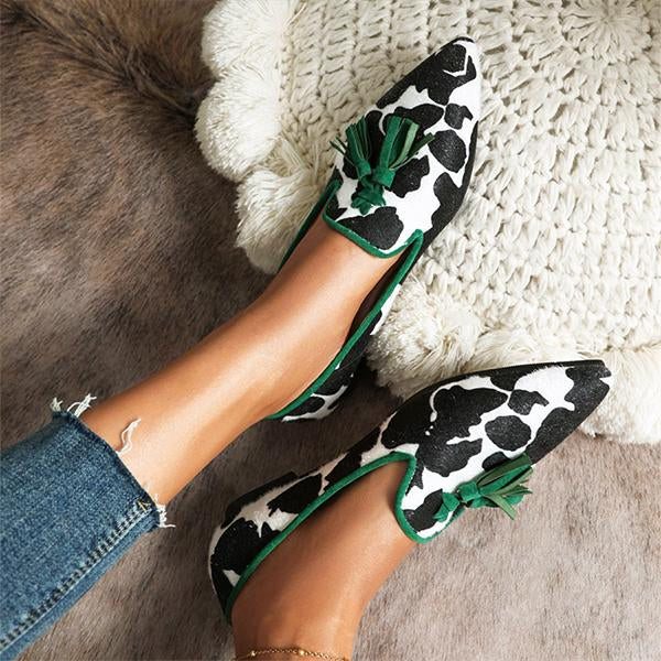 Women's Fashion Pointed Toe Casual Leopard Mules 43671106S