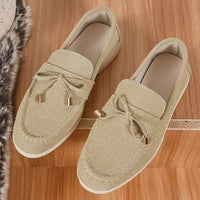 Women's Round-Toe Flat Shoes with Adorable Bow Detail 09314419C