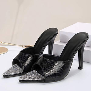 Women's Pointed-Toe High Heel Slippers 46396737C