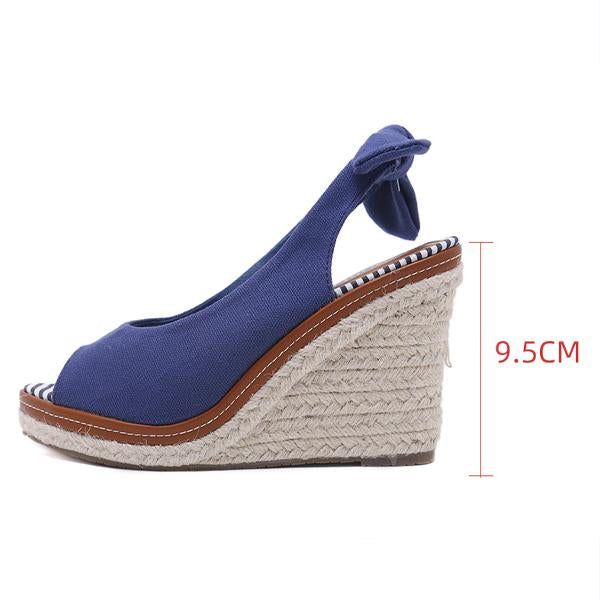Women's Casual Strap Fish Mouth Wedge Roman Sandals 22664782S