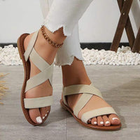 Women's Elastic Flat Sandals 83823582C