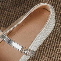 Women's Low Heel Square Toe Slip-on Flats 63957443C