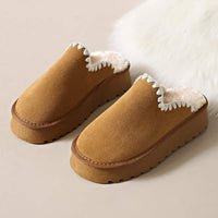 Women's Fleece-Lined Thickened Flat Bottom Non-Slip Snow Boots 03291641C