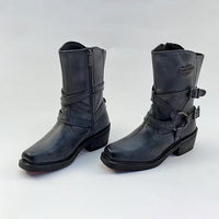 Women's Casual Retro Chunky Heel Martin Boots 39443859S