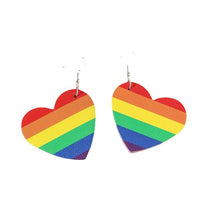 Lovely Personality Heart Rainbow Earrings 48955468C