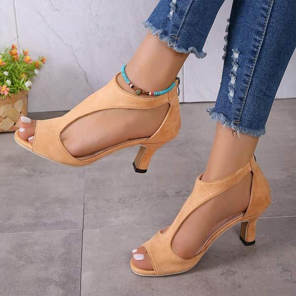 Women's Peep-Toe High Heel Sandals 23049715C