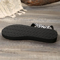 Women's Casual Black Spot Velcro Beach Sandals 96948166S