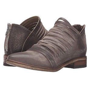 Women's Retro Zipper Ankle Boots 31508796C