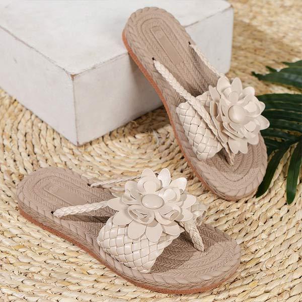 Women's Floral Flat Beach Sandals 18021165C