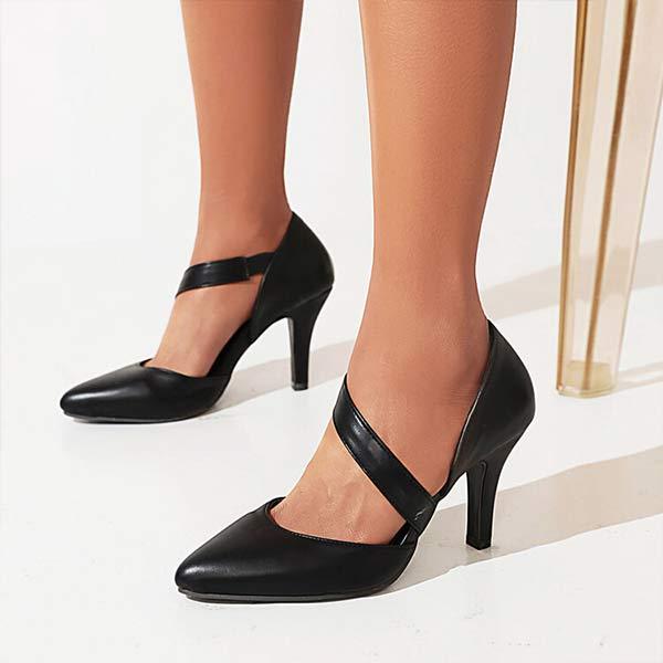 Women's High-Heeled Pointed-Toe Cutout Pumps 26884809C