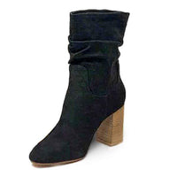 Women's Round Toe High Heel Slip-On Ankle Boots 63306440C