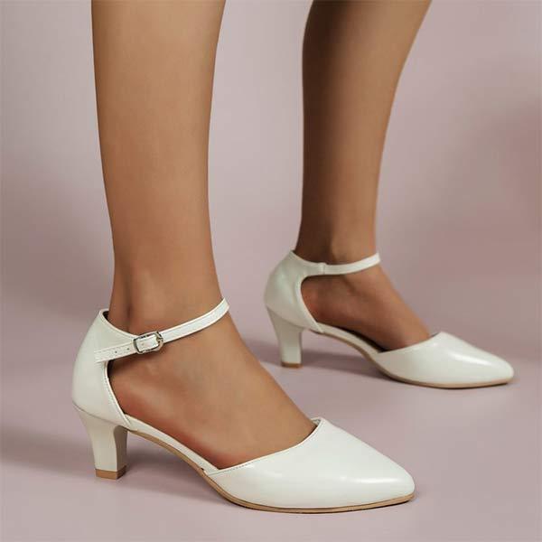 Women's High Heel Pointed-Toe Single-Strap Pumps 48198630C