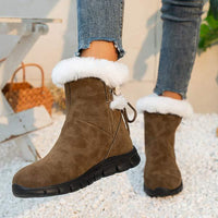Women's Short Plush Snow Boots 57582751C