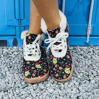 Women's Fashion Casual Cartoon Lace-Up Snow Boots 60059741S