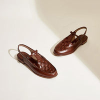 Women's Vintage Braided Roman Flat Sandals 30600306S