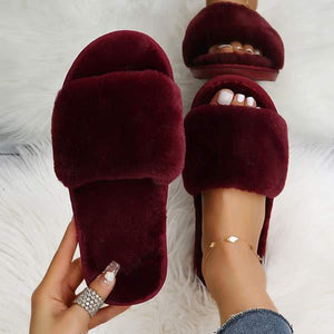 Women's Cozy Furry Slippers 19077917C