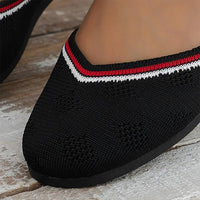 Women's Casual Fly Knit Round Toe Flat Shoes 17352984S
