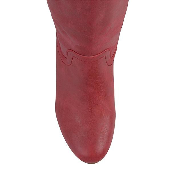 Women's Retro Casual Wedge Side Zipper Boots 87278397S