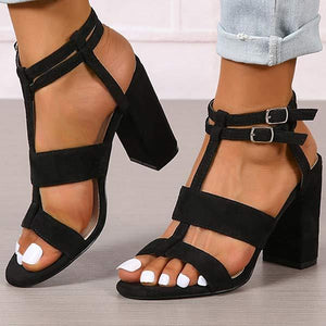 Women's Fashion High Heel Buckle Sandals 64014476C