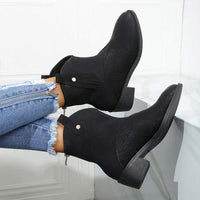 Women's Vintage Western Cowboy Ankle Boots 18597836C