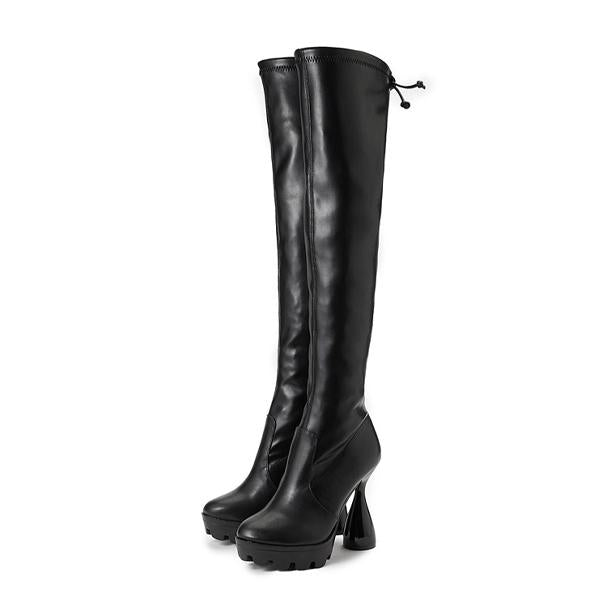 Women's Personalized Thick High Heel Knight Boots 26826934C
