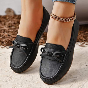 Women's Round-Toe Flats with Bow Detail 58207436C