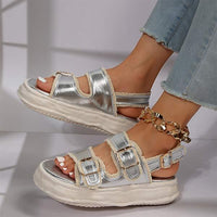 Women's One-Strap Buckle Chunky Sandals 34378923C