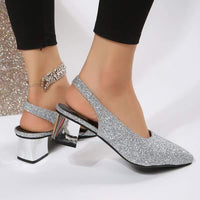 Women's Chunky Heel High Heel Peep-Toe Sandals 67916105C
